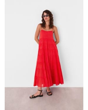 Whistles Cotton Tiered Maxi Sun Dress