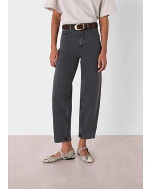 Whistles Stretch Barrel Leg Jean - Grey