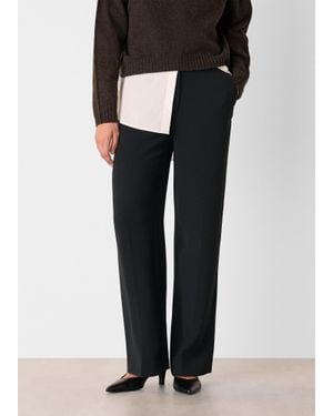Whistles Ultimate Crepe Trouser - Black