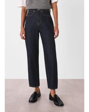 Whistles Authentic Barrel Leg Jean - Blue