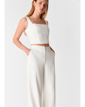 Whistles Structured Corset Bridal Top - White