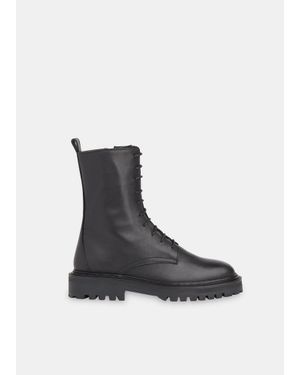 Whistles Piper Lace Up Boot - Black
