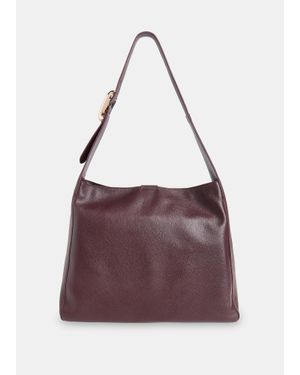 Whistles Mabel Buckle Detail Tote Bag - Purple
