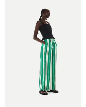 Whistles Bridget Maxi Stripe Trouser - Blue