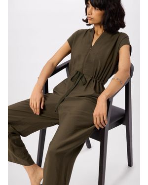 Whistles Sleeveless Drawstring Jumpsuit - Black