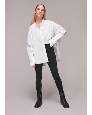 Whistles Casy Sparkle Ponte Legging - White