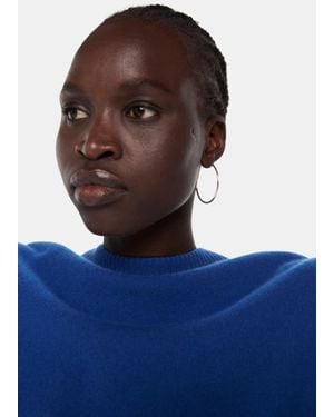 Whistles Large Classic Hoop Earring - Blue