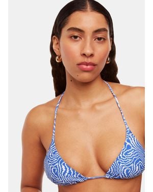 Whistles Ripple Wave Bikini Top - Blue