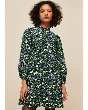 Whistles Floral Baby Cord Dress - Green