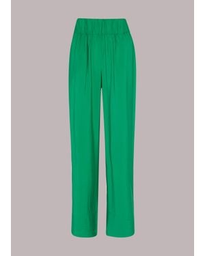Whistles Nicola Elasticated Trouser - Green
