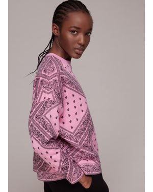 Whistles Bandana Printed Sweatshirt - Pink