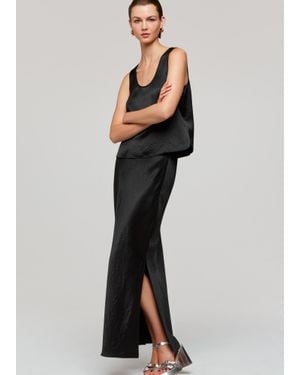 Whistles Ella Bias Cut Skirt - Black