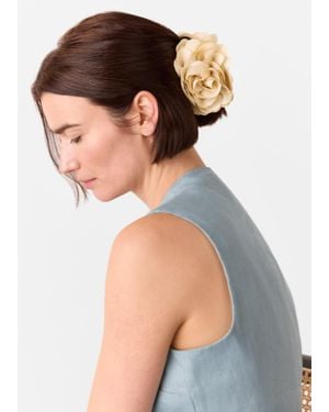 Whistles Flower Claw Clip - Natural