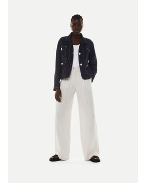 Whistles Cassie Cargo Pocket Jacket - White