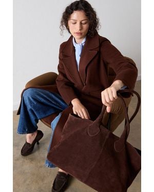Whistles Leandra Suede Tote Bag - Brown