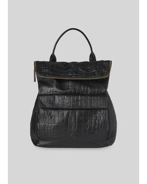 Whistles Croc Verity Backpack - Black