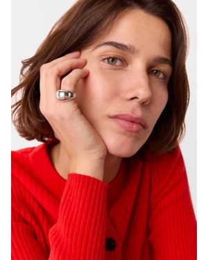 Whistles Chunky Curved Ring - Red
