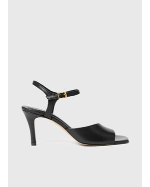 Whistles Asymmetric High Heeled Sandal - White