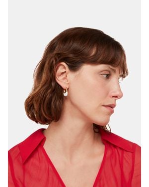 Whistles Enamel Oval Hoop - Red