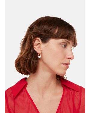 Whistles Enamel Oval Hoop - Red