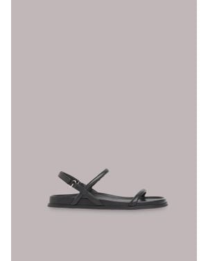 Whistles Shelby Padded Slingback Sandal - Grey