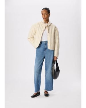 Whistles Quilted Liner Jacket - Blue
