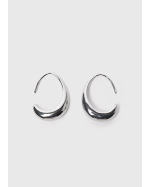 Whistles Mini Wire Hoop Earring - Metallic