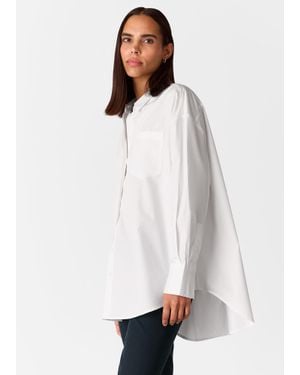 Whistles Oversized Cotton Shirt - White