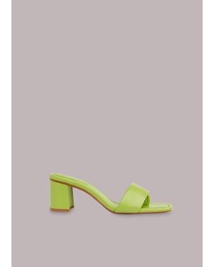 Whistles Marie Slip On Mule - Green