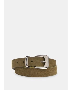 Whistles Metal Keeper Belt - Green