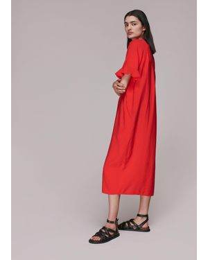 Whistles Alba Midi Dress - White