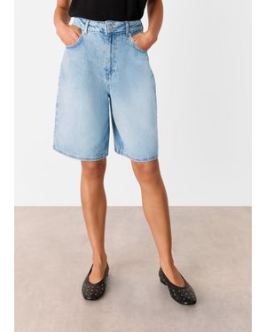 Whistles Authentic Knee Length Short - Blue