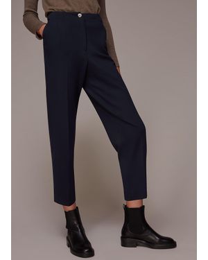 Whistles Lila Tapered Ponte Trouser - Blue