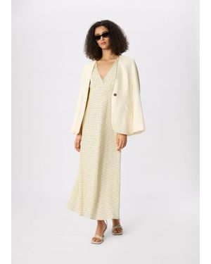 Whistles Mini Spot Sleeveless Dress - Natural