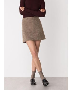Whistles Wool Mini Skirt - Grey