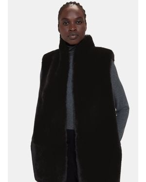 Whistles Faux Fur Gilet - Black