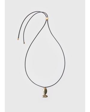 Whistles Fish Cord Necklace - White