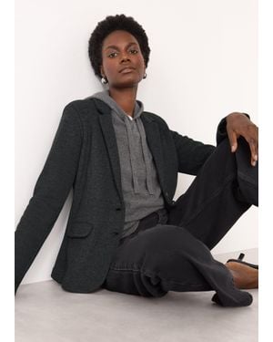 Whistles Slim Jersey Jacket - Black