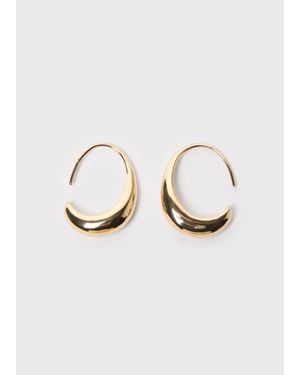 Whistles Mini Wire Hoop Earring - Metallic