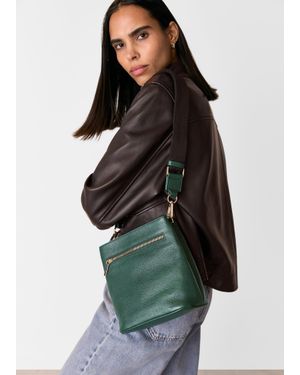 Whistles Dion Bucket Bag - Green