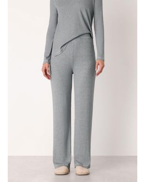 Whistles Rib Jersey Pyjama Bottom - Grey