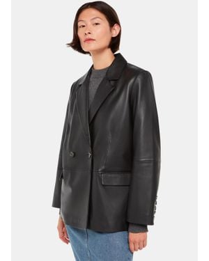 Whistles Keeley Double Breasted Blazer - Grey