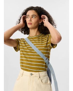 Whistles Emily Ultimate Stripe T-Shirt - Yellow