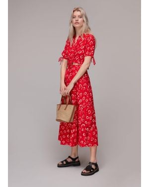 Whistles Tie Dye Floral Tiered Skirt