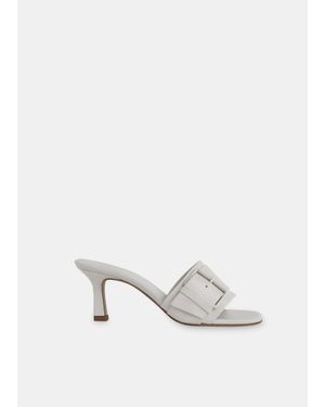 Whistles Adella Buckle Mule - White