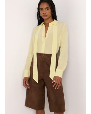Whistles Tie Detail Classic Shirt - Natural