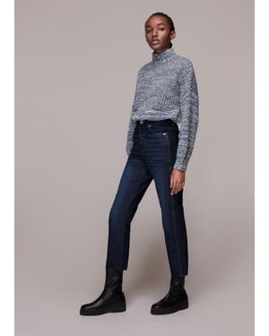 Whistles Authentic Slim Fray Jean - Blue