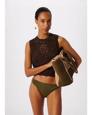 Whistles Ring Detail Bikini Bottom - Brown