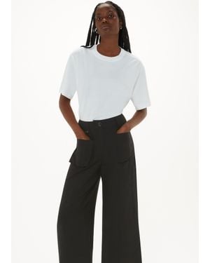 Whistles Flora Pocket Detail Trouser - White