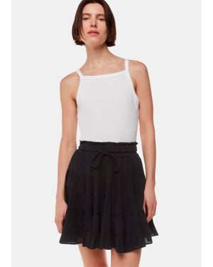 Whistles Violet Mini Skirt - White